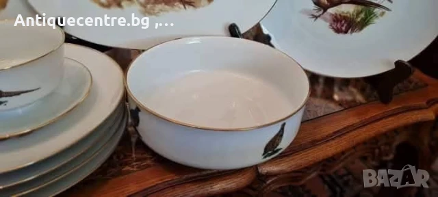 Kuba Porzellan Bavaria ,Germany - Сервиз за хранене с ловни мотиви., снимка 9 - Сервизи - 50940603