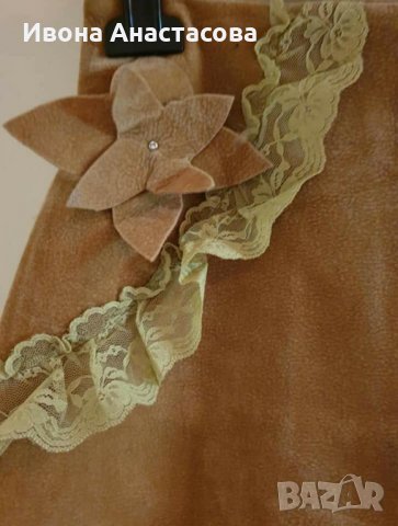 ИНТЕРЕСНА ПОЛА ВЕЛУР, снимка 3 - Поли - 31007582