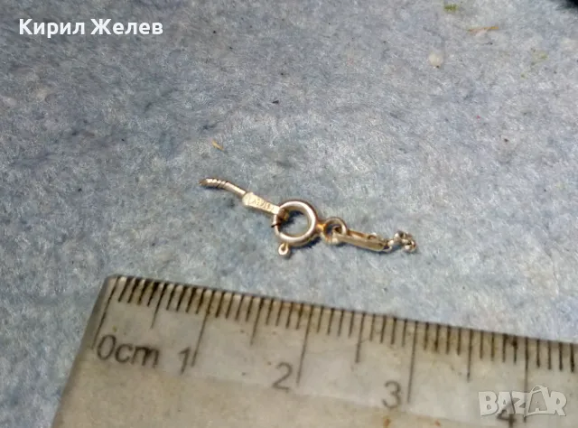 СТАРА СРЕБЪРНА ЗАКОПЧАЛКА За КОЛИЕ ВЕРИЖКА ГРИВНА СРЕБРО 925 ITALY КАРАБИНКА За СИНДЖИРЧЕ 49921, снимка 4 - Други - 49147529