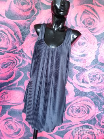 Маслено Сива туника плисе Л, снимка 1