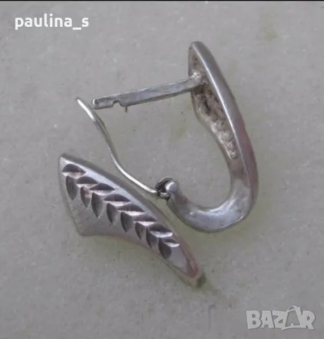 Четири чифта / Винтидж от СБХ / Масивни сребърни обеци английски клипс / проба 925 и Житен клас , снимка 17 - Обеци - 35616022