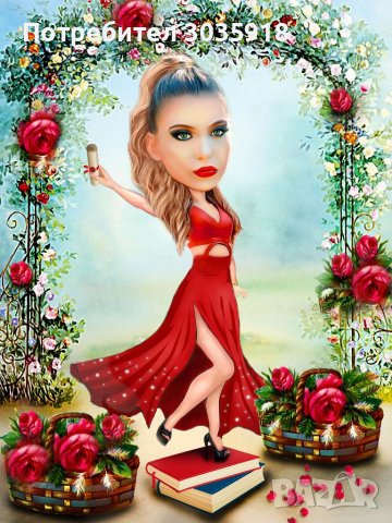  Перфектен подарък, карикатури по ваша снимка, портрет,шарж,стилни подаръци, колаж в стил карикатура, снимка 7 - Картини - 33228300