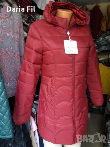 НАМАЛЕНИЕ! УДЪЛЖЕНО шушлеково яке в бордо до 3ХЛ, снимка 2 - Якета - 29914398