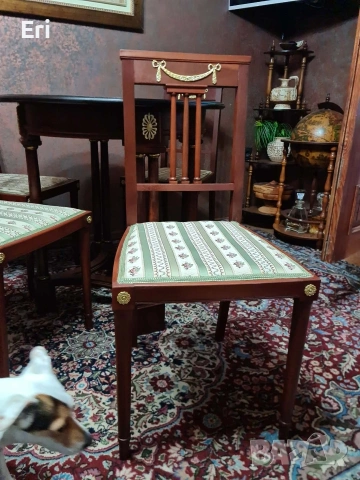 Антична Кухненска маса с 4 стола, снимка 9 - Маси - 53122203