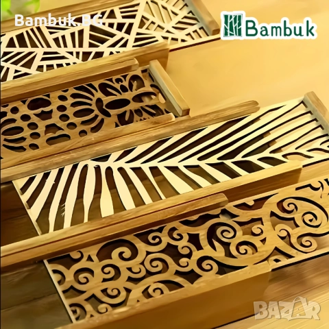 Несесер от дърво “Лиани”, снимка 5 - Ученически пособия, канцеларски материали - 52561550