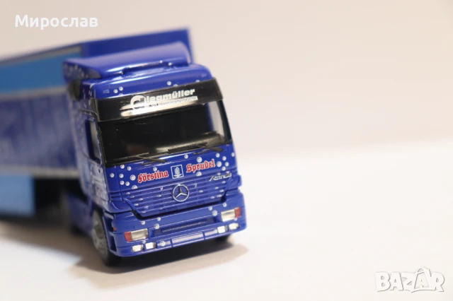 HERPA H0 1/87 MERCEDES ACTROS ВЛЕКАЧ КАМИОН МОДЕЛ ТИР, снимка 7 - Колекции - 50749885