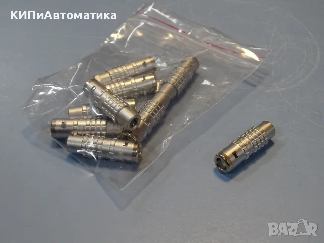прав кабелен щекер Lemo 10S/1 straight plug FFA.05 cold plated 12A