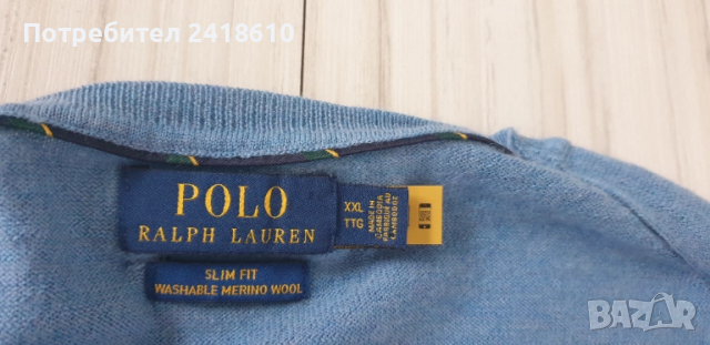 POLO Ralph Lauren  Merino / Knit Slim Fit Mens Size XL / 2XL НОВО!  ОРИГИНАЛ! Mъжки Пуловер, снимка 3 - Пуловери - 52095349