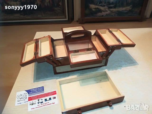 кафява готина кутия за съкровища-внос англия