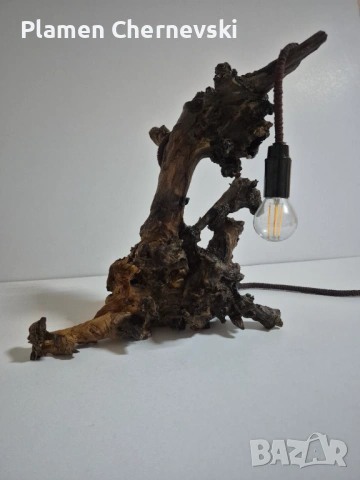 Лампа от естествено дърво, снимка 2 - Декорация за дома - 54278547