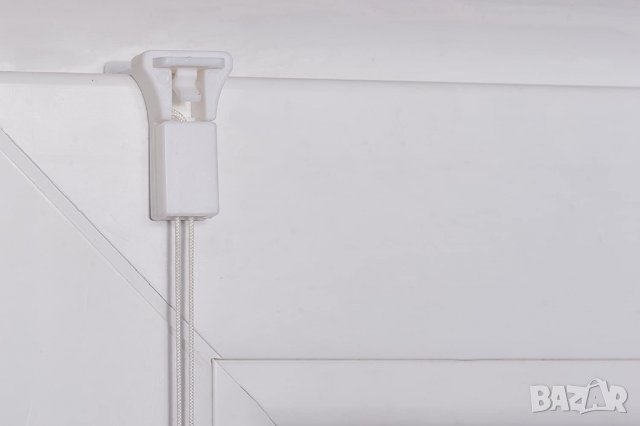 K-home Klemmfix плисирана щора бяла 95 x 130 cm (Ш x Д) защита от светлина +++ модерен смачкан вид +, снимка 7 - Щори - 39956540