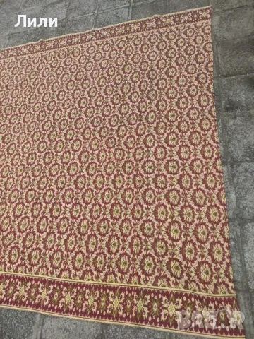 Жълто- червено ретро покривало, шалте за легло, снимка 3 - Спални и легла - 47567069