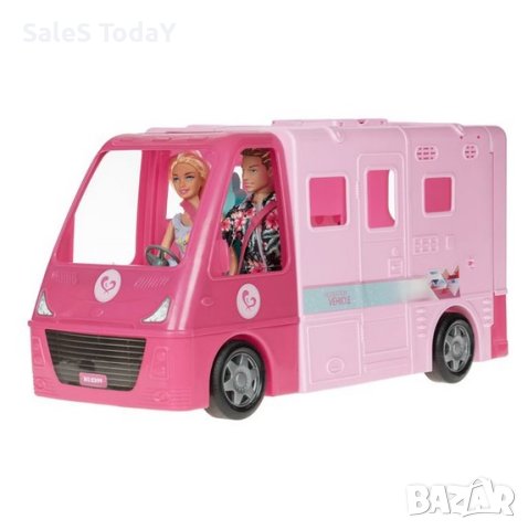 Караван за кукли с колело и 2бр кукли, снимка 2 - Кукли - 42922591