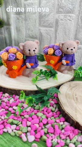 Сладки малки мечета в  лилаво и оранжево!, снимка 5 - Декорация за дома - 52148366