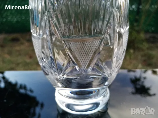 Български кристален сервиз за вода, снимка 4 - Сервизи - 56364688
