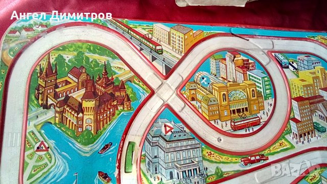 Соц метална писта с кутия, снимка 8 - Колекции - 36696285