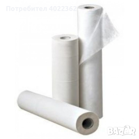 Еднократен чаршаф на ролка с ширина 60 см, на ролка, бял цвят, TNT материал - TS5905, снимка 3 - Медицински консумативи - 44674000