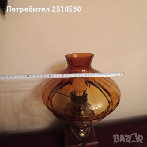 Голяма стара лампа, снимка 11 - Антикварни и старинни предмети - 48870606