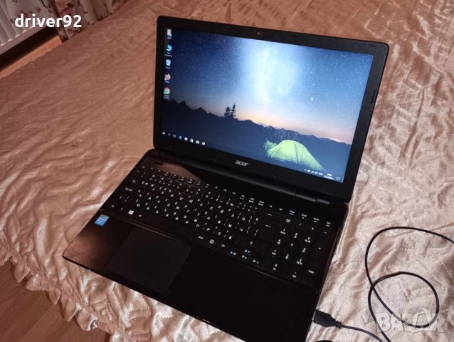 Acer E5-511  като нов четириядрен 15.6 инча екран 4 гб рам 500 гб хард с батерия 4 часа, снимка 1 - Лаптопи за дома - 44456260
