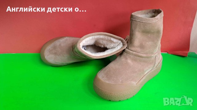 Английски детски ботуши естествена кожа-ZARA , снимка 5 - Бебешки боти и ботуши - 42907638