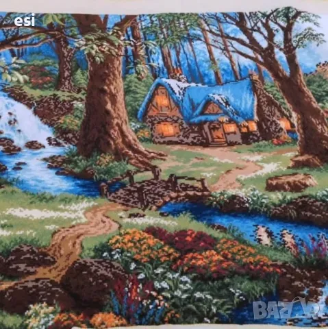 Огромен гоблен , снимка 2 - Антикварни и старинни предмети - 49710467