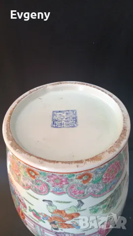 Антична керамична китайская ваза 47 см, снимка 7 - Вази - 50040966