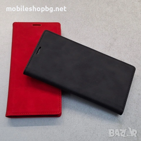 Samsung Galaxy S26 Ultra калъф страничен с прегради и закопчаване черен червен , снимка 4 - Калъфи, кейсове - 53994091
