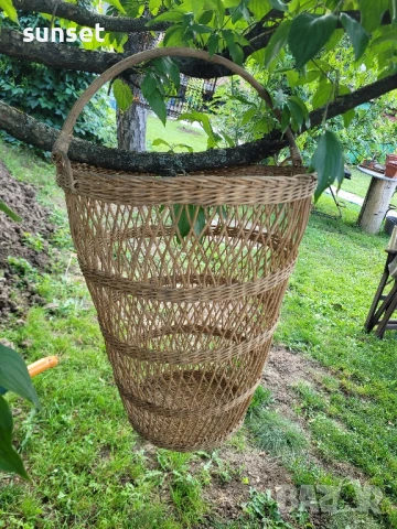 РАТАНОВА кошница, голям ПЛЕТЕН кош, снимка 5 - Декорация за дома - 50674755