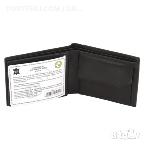 Кожен портфейл Friedrich с RFID NFC защита, снимка 11 - Портфейли, портмонета - 54318763
