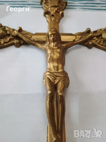 Красив бронзов кръст, снимка 6 - Антикварни и старинни предмети - 50097242