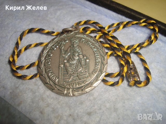 СТАР КРАЛСКИ НЕМСКИ ПОСРЕБРЕН РЯДЪК КРАСИВ КОЛЕКЦИОНЕРСКИ МЕДАЛ с ШНУРЧЕ 30634, снимка 4 - Антикварни и старинни предмети - 37954907