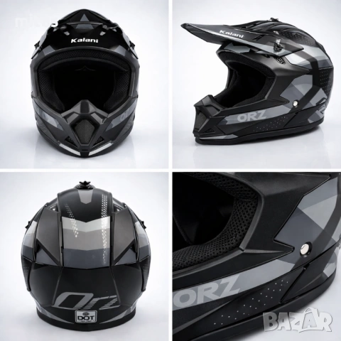 Кросова каска ORZ Sport, Full Face, DOT Сертификат, Размер: S; XL;, снимка 7 - Аксесоари за велосипеди - 51610532