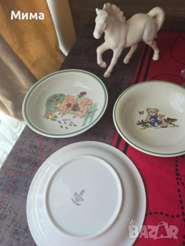 Порцеланови купички и чинии с детски мотиви, снимка 2 - Чинии - 51542520