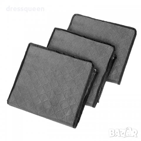 3285 Куфар за съхранение на дрехи с цип и прозрачен капак, снимка 3 - Други стоки за дома - 37425918