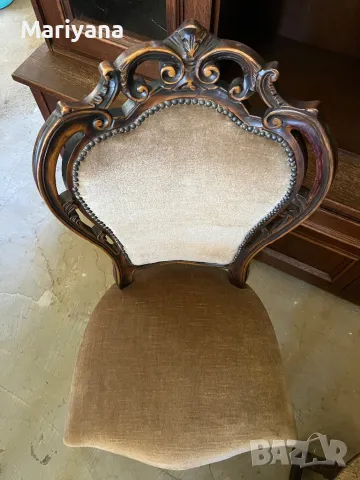 Бароков стол внос Холандия . Столове масив в стил ВИНТИДЖ , снимка 2 - Столове - 50066828