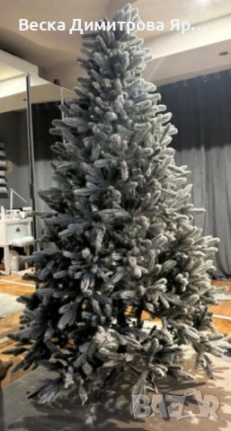 Изкуствена елха K r i n g Melbourne, Цялата заснежена с метална стойка., снимка 3 - Други стоки за дома - 52202371