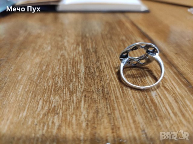Сребърен пръстен (80), снимка 6 - Пръстени - 39180271