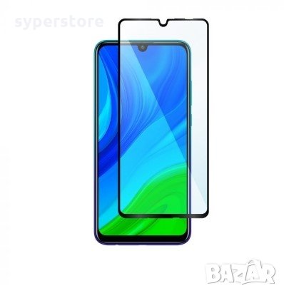 Стъклен протектор за Huawei Psmart 2019 9D FullFace FullGlue Black лепило по цялата повърност