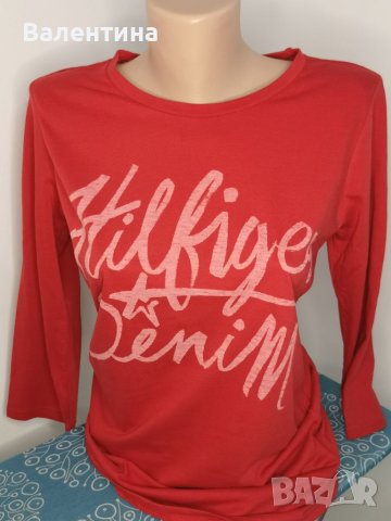 Разпродажба! Hilfiger Denim дамска маркова блуза , L, снимка 1 - Блузи с дълъг ръкав и пуловери - 36619007