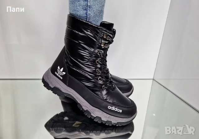 Намаление на дамски зимни боти Adidas с връзки , снимка 2 - Дамски боти - 56138463