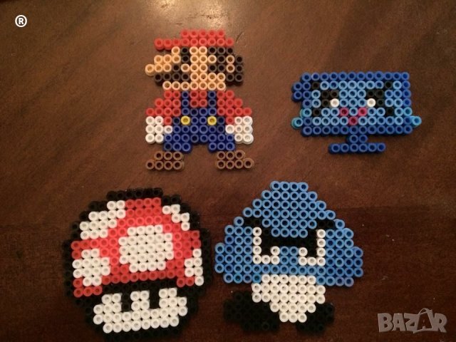 Мъниста за Pixel ART + 3 формички Пиксел Арт, снимка 4 - Образователни игри - 40259003