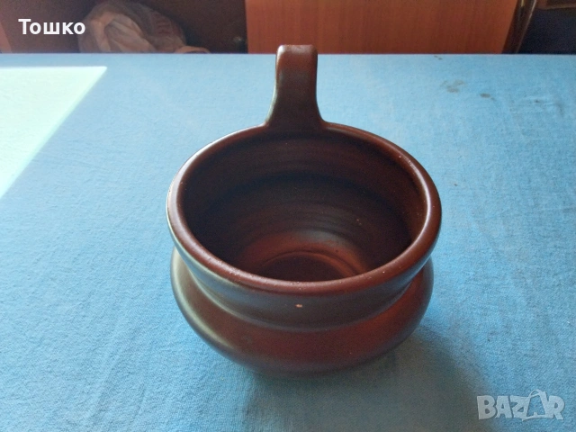 стар социалистически глинен съд от 1985г. уникат, ръчна изработка на повече от 40години , снимка 7 - Други ценни предмети - 54099236
