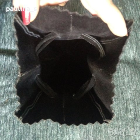 Три различни броя / Изумителна чанта от естествен велур, кадифе и с декорация , снимка 8 - Чанти - 42395681
