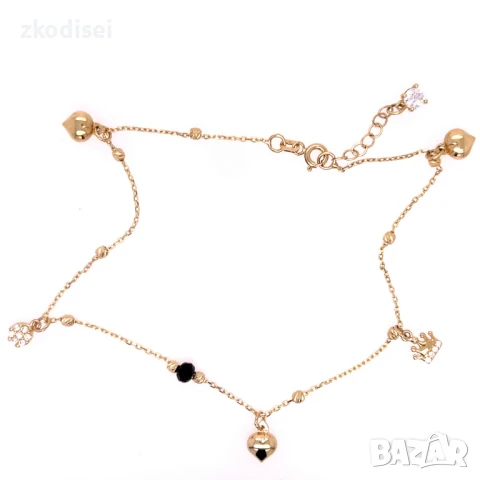 Златна дамска гривна за крак 3,30гр. 26,0см. 14кр. проба:585 модел:32097-4