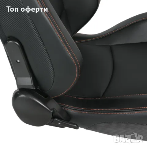 Спортни седалки за МПС - 1053 Черна с червен конец+, снимка 2 - Аксесоари и консумативи - 48677621