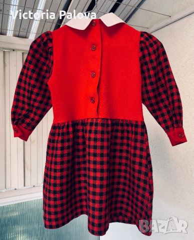 Красива детска вълнена рокля , снимка 3 - Детски рокли и поли - 42304119