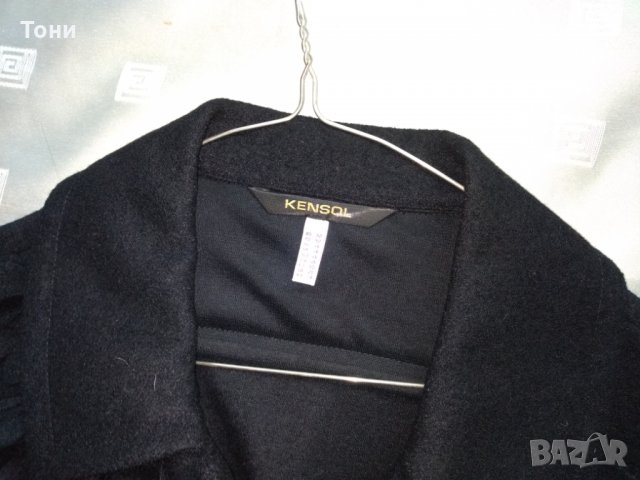 Елегантно черно сако / палто  Kensol, снимка 6 - Палта, манта - 29274460