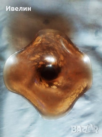 стъклена купа,фруктиера арт деко, снимка 5 - Антикварни и старинни предмети - 30461894