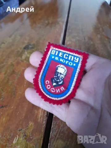 Стара училищна емблема 81 ЕСПУ В.Юго, снимка 2 - Колекции - 50313331