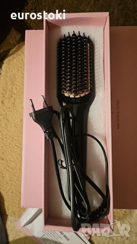 MEGAWISE KL-1025 керамична йонна четка 2-в-1 за изправяне и разплитане на коса с регулируема темпера, снимка 7 - Маши за коса - 50978908